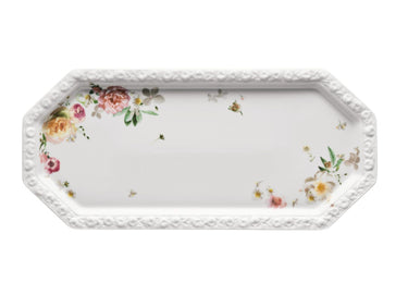 Rosenthal Maria Pink Rose Kuchenplatte rechteckig