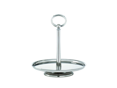 Sambonet Elite Gebäckschale auf Fuss 18 cm Edelstahl 18/10