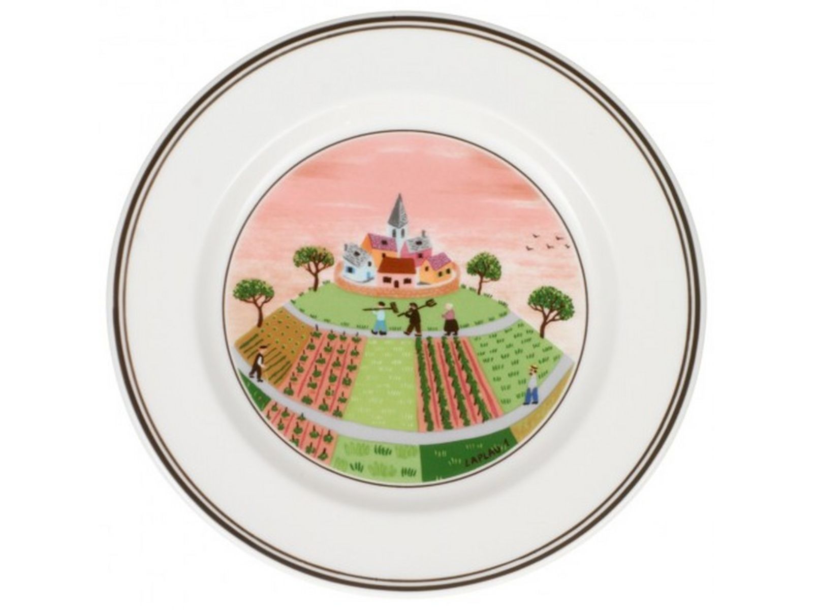 Villeroy & Boch Design Naif Brotteller Dörfchen 17 cm
