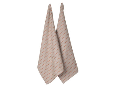 ladelle Eco Recycled Dash Orange Geschirrtücher 2tlg