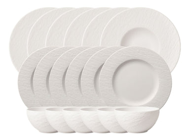 Villeroy & Boch Manufacture Rock blanc Starterset 18tlg