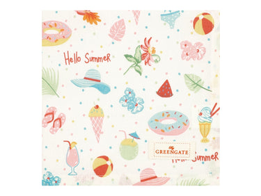 Greengate Lula Stoffserviette white 40 x 40 cm Freisteller
