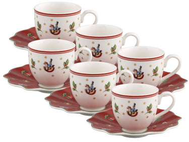 Villeroy & Boch Toy's Delight Mokka-/Espressotasse mit Untertasse 0,1l Set6 Freisteller