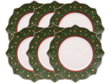 Villeroy & Boch Toy's Delight Speiseteller grün 29 cm Set6 Freisteller