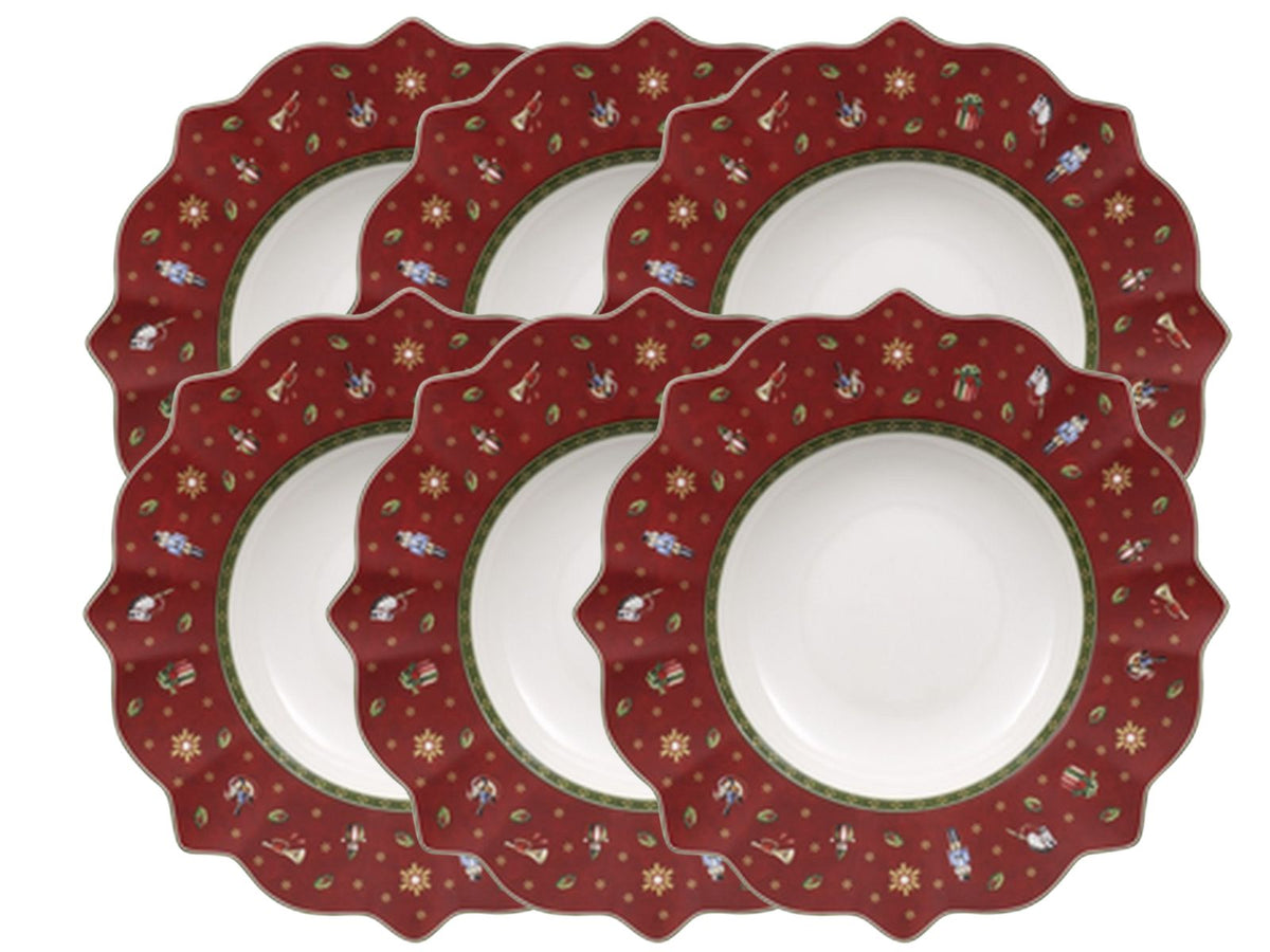 Villeroy & Boch Toy's Delight Suppenteller rot 26 cm Set6 Freisteller