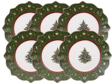 Villeroy & Boch Toy's Delight Frühstücksteller grün 24 cm Set6 Freisteller