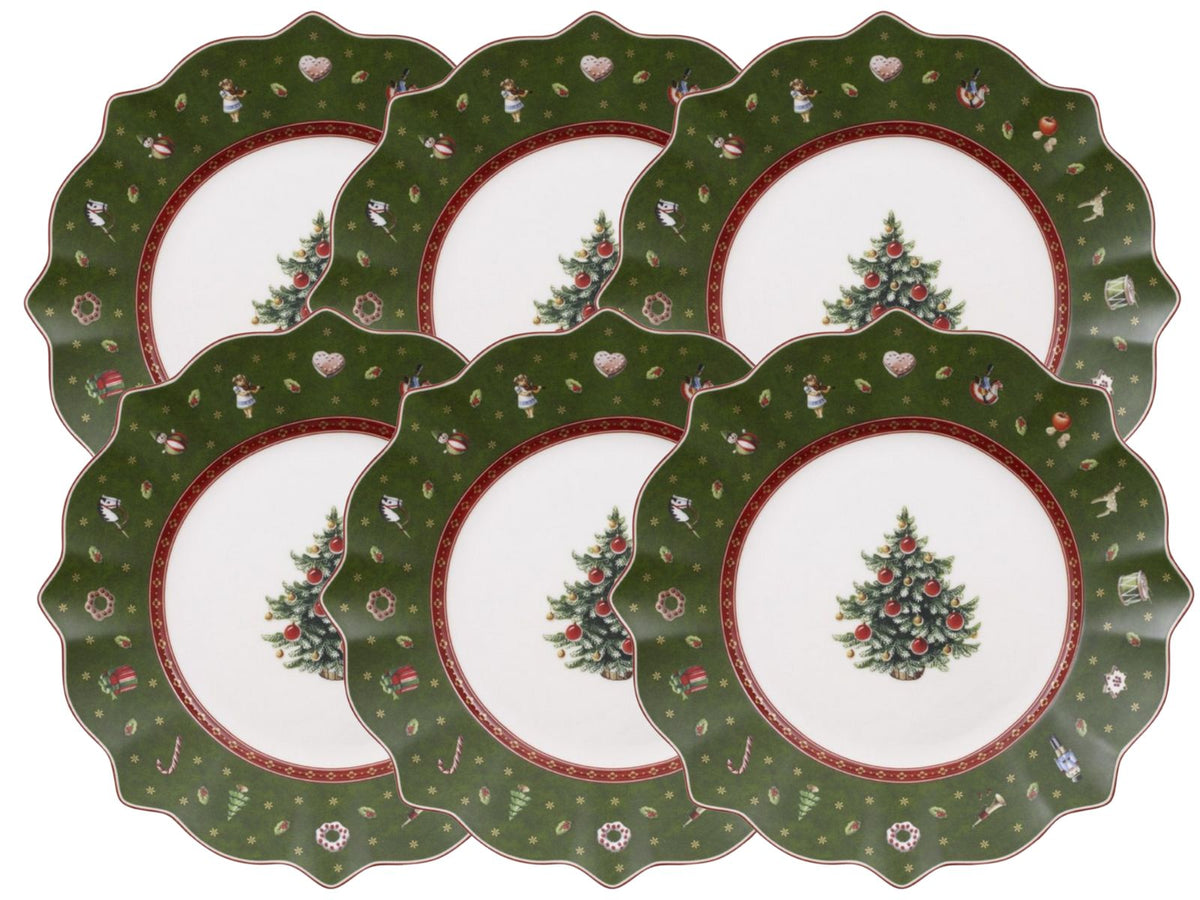 Villeroy & Boch Toy's Delight Frühstücksteller grün 24 cm Set6 Freisteller