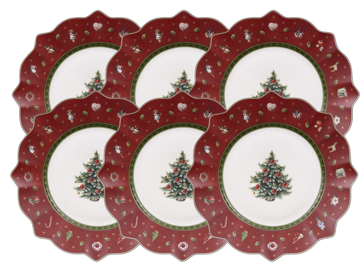 Villeroy & Boch Toy's Delight Frühstücksteller rot 24 cm Set6 Freisteller