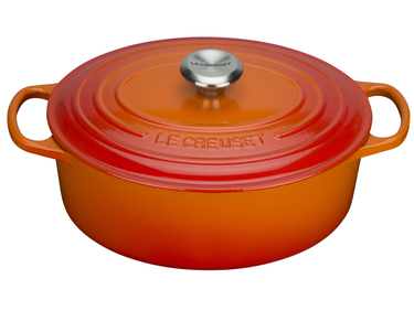 Le Creuset Bräter Signature oval ofenrot 31 cm