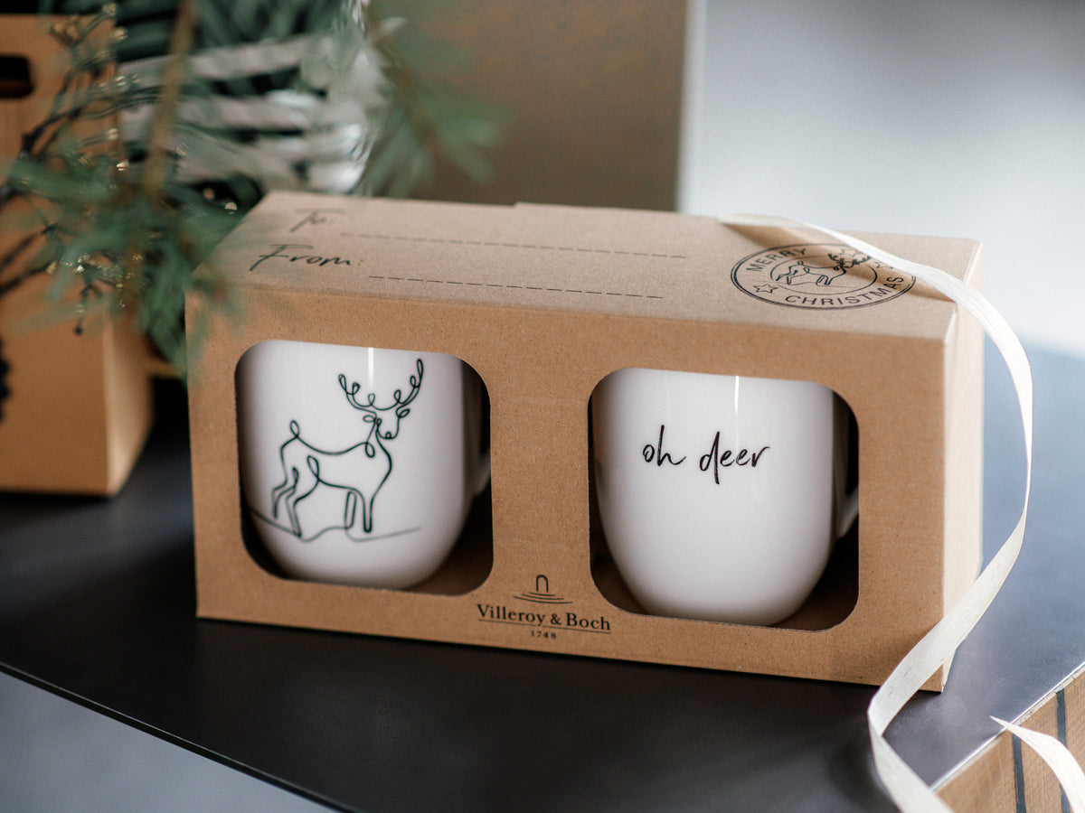 Villeroy & Boch Statement Henkelbecher Rentier XMAS 0,29l Set 2tlg Lifestyle 3