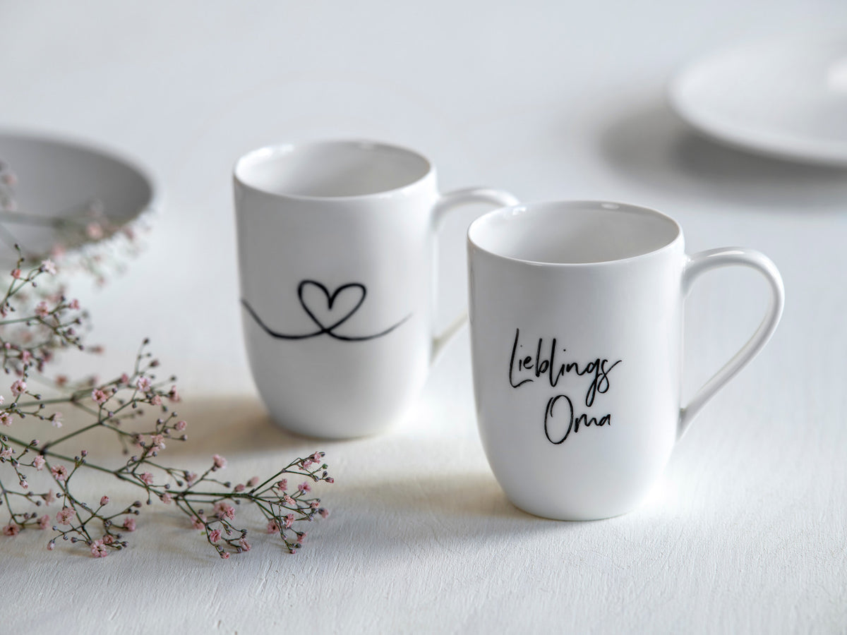 Villeroy & Boch Statement Henkelbecher Lieblingsoma 0,29l Set 2tlg Lifestyle 1