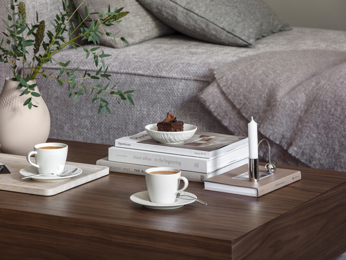Villeroy & Boch Manufacture Rock blanc Dessertschale 13cm Lifestyle 2
