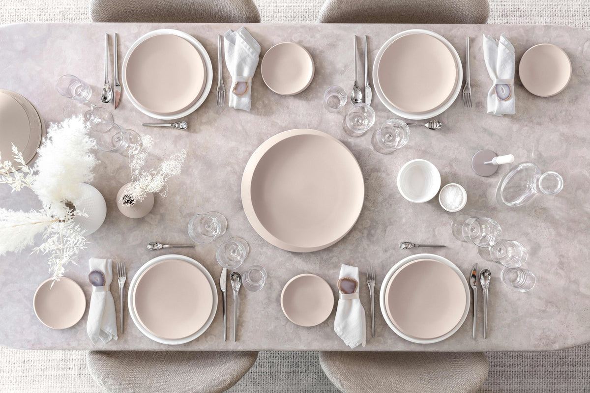 Villeroy & Boch NewMoon beige Teller 29 cm Set6 Lifestyle2