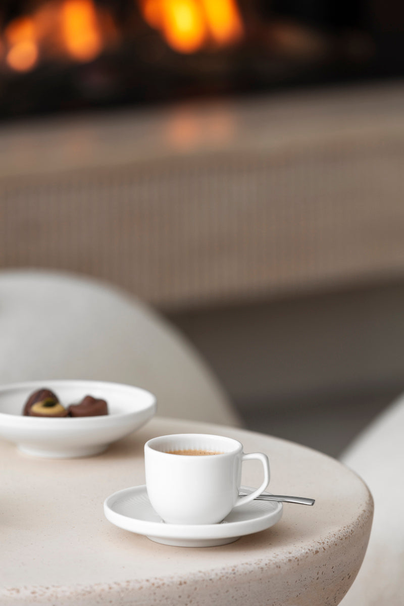 Villeroy & Boch Afina Kaffeeuntertasse weiß 14cm Lifestyle 2