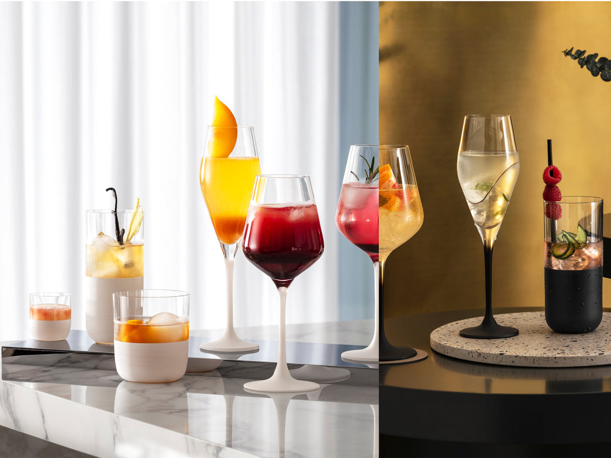 Villeroy & Boch Manufacture Rock blanc Schnapsglas Set 4tlg Lifestyle 2