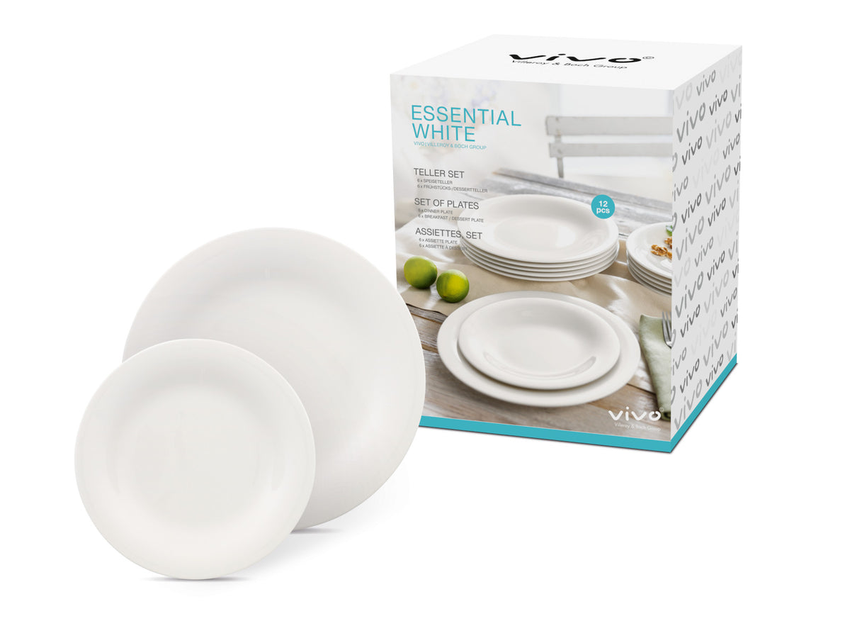 vivo V & B Group Essential White Teller Set 12tlg Freisteller 2
