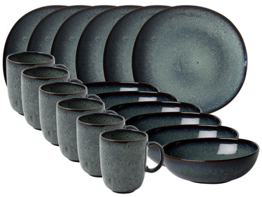 like by Villeroy & Boch Lave gris Frühstücksset 18tlg Freisteller
