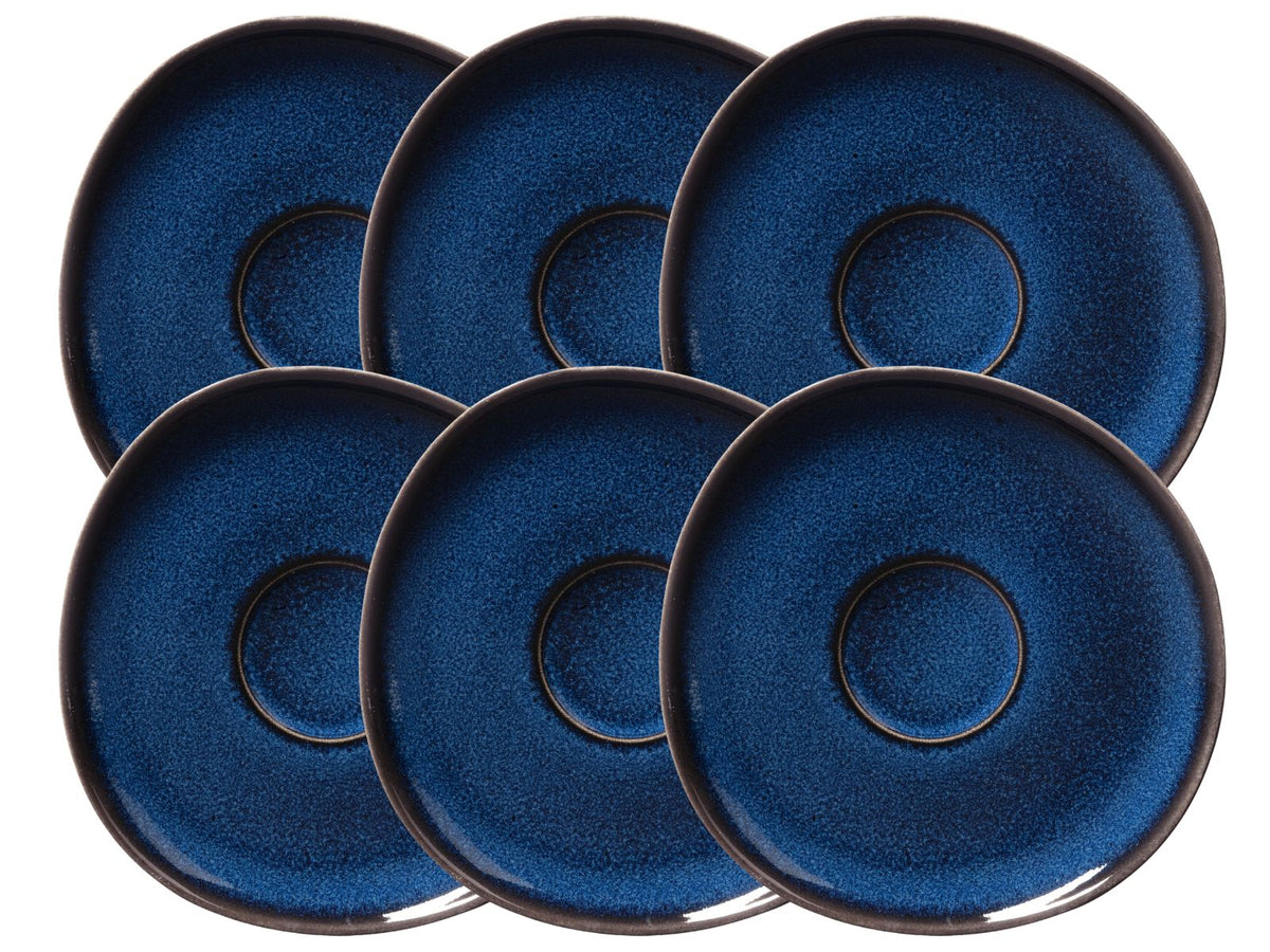 like Villeroy & Boch Lave bleu Kaffeeuntertasse 15cm Set6 Freisteller