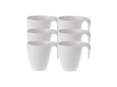 Villeroy & Boch Flow Becher mit Henkel 0,34 l Set6