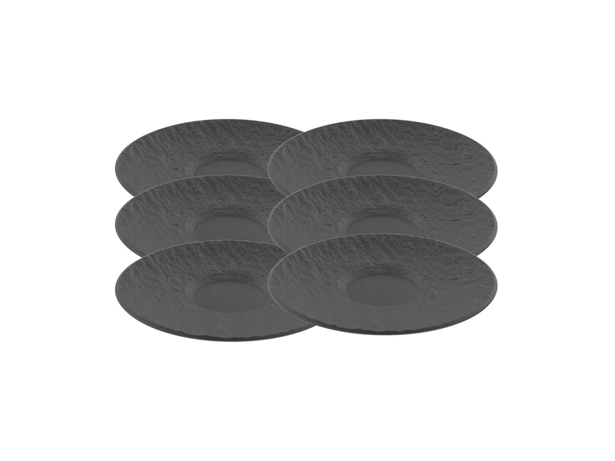 Villeroy & Boch Manufacture Rock Kaffeeuntertasse 15,5 cm Set6