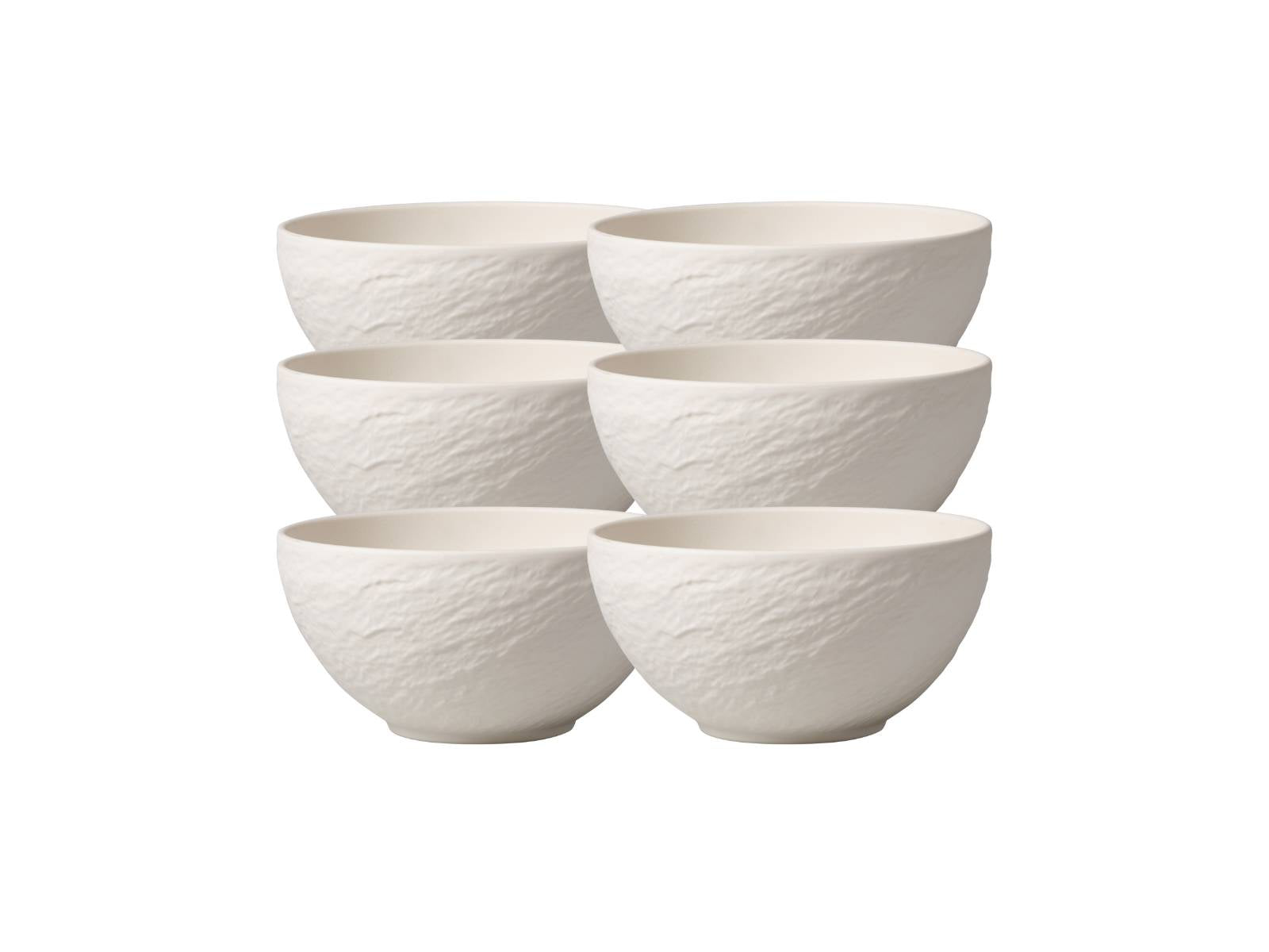 Villeroy & Boch Manufacture Rock blanc Bol 14 cm Set6