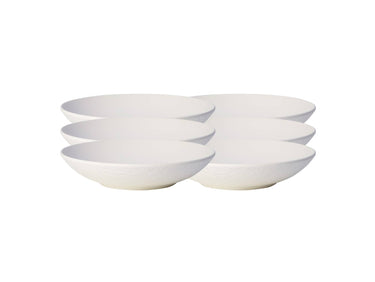 Villeroy & Boch Manufacture Rock blanc Schale flach 24 cm Set6