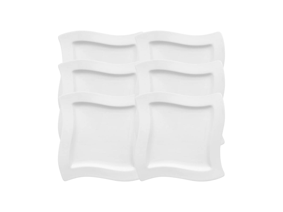 Villeroy & Boch New Wave Frühstücksteller quadratisch 24 cm Set6