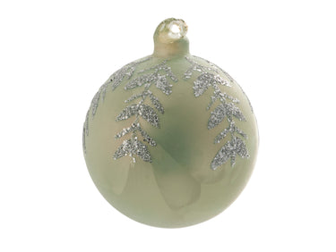 Greengate Harmony Weihnachtskugel sparkling blue 8cm Freisteller 1