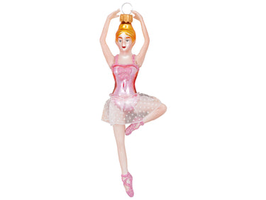 Greengate Anhänger Glas Ballerina pale pink 16cm Freisteller 1
