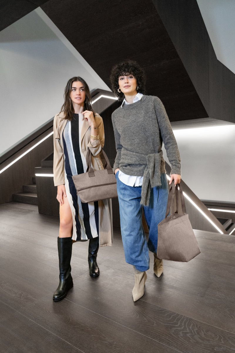 reisenthel shopper M herringbone mokka Lifestyle 1
