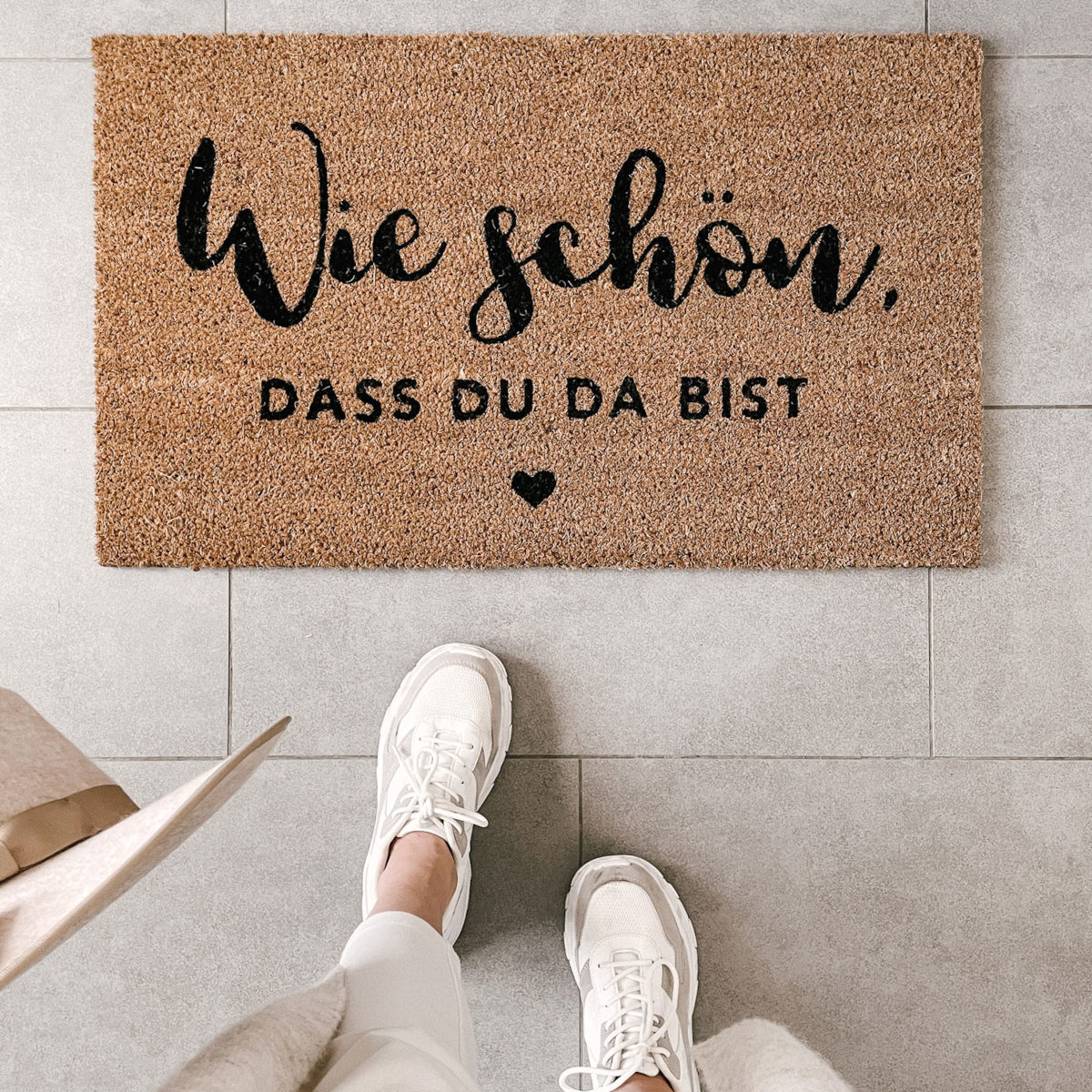 Eulenschnitt Kokos Fußmatte Wie schön 75cm Lifestyle 3