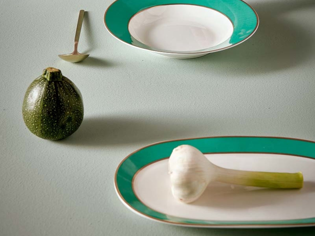 PIP STUDIO Chique Tablett gold-green 28 x 16 x 2 cm