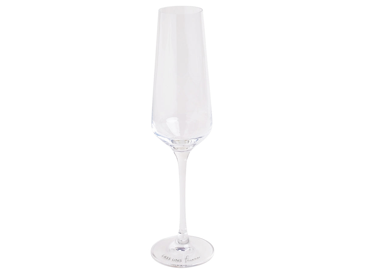 Eulenschnitt Sektglas Lass uns feiern klar 2,1l Freisteller 1