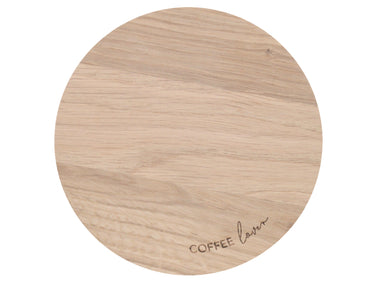 Eulenschnitt Untersetzer Eiche Coffee Lover 11,2cm Freisteller 1
