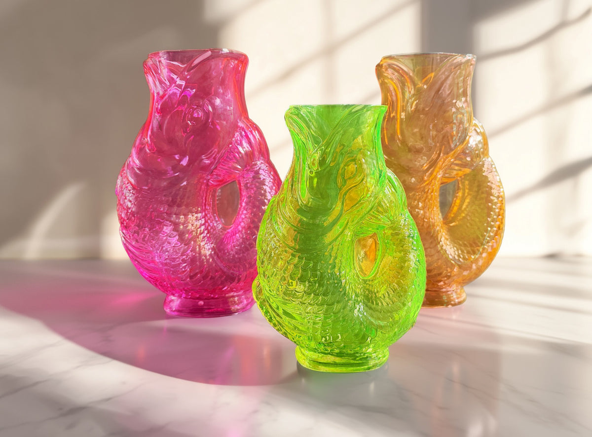 Giftcompany Jacquard Fischvase M gelb 30cm Lifestyle 1
