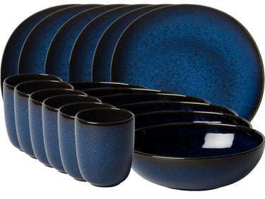 like Villeroy & Boch Lave bleu Frühstücksset 18tlg Freisteller