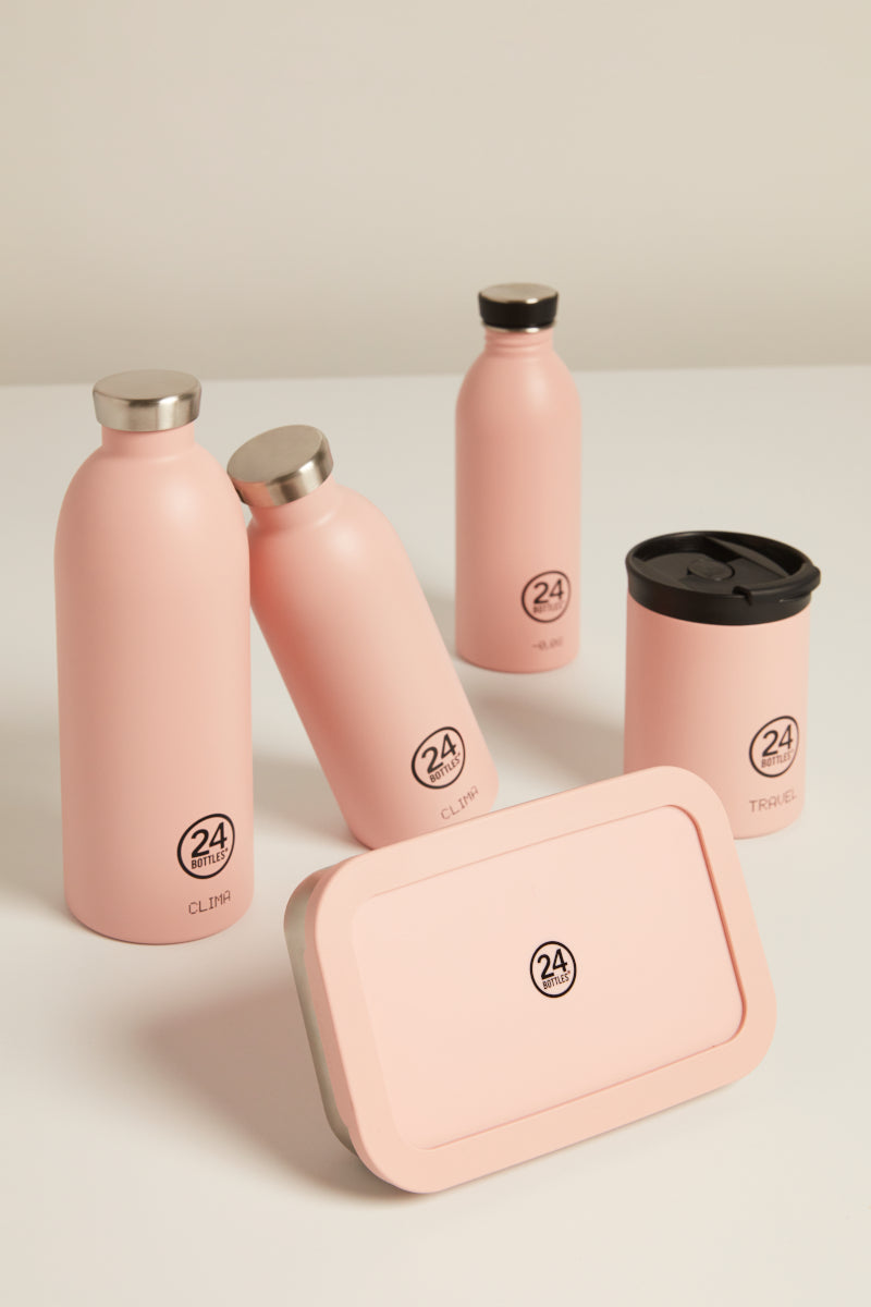 24Bottles Clima Bottle Stone Dusty Pink 500ml Lifestyle 1