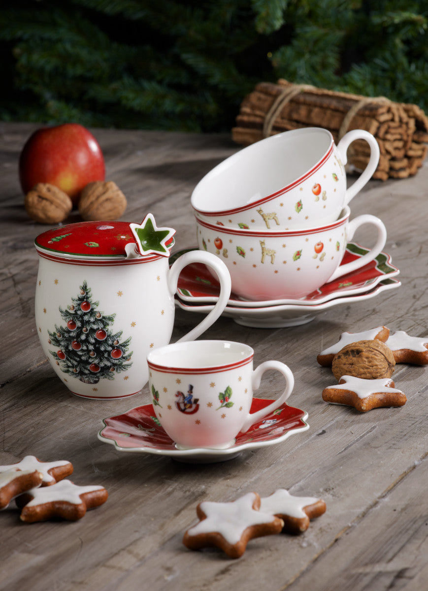 Toy's Delight Milchkaffee-Untertasse 19 cm Set6 Lifestyle