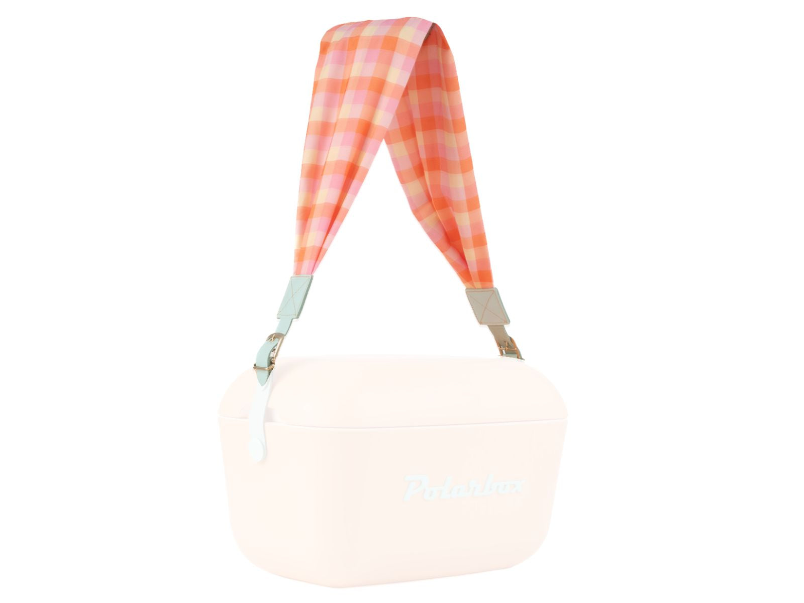 Polarbox straps vichy check cyan Freisteller 1