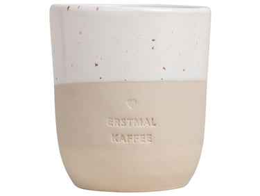 Eulenschnitt Becher Erstmal Kaffee 320ml Freisteller 1