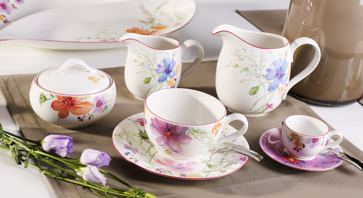 Villeroy & Boch Mariefleur Basic Kaffeetasse mit Untertasse 2tlg. Lifestyle 3