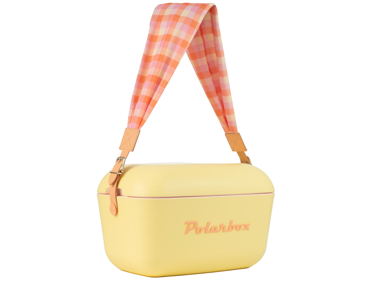 Polarbox straps vichy check sorbet orange Freisteller 2