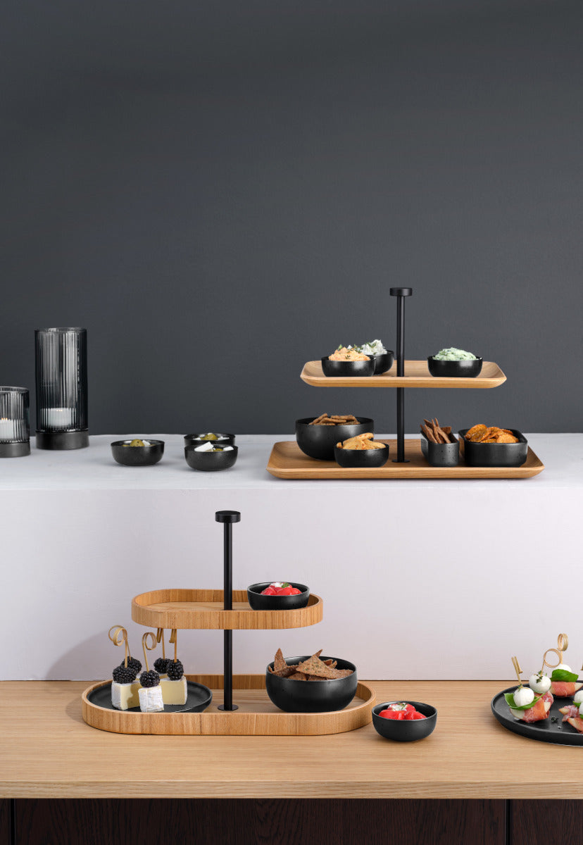 ASA Selection wood Etagere 2-stufig oval Lifestyle3
