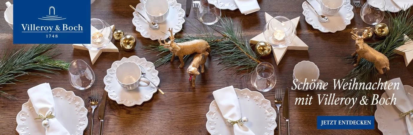 Weisse Weihnachten mir Villeroy & Boch