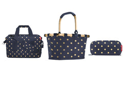 reisenthel metallic dots blue