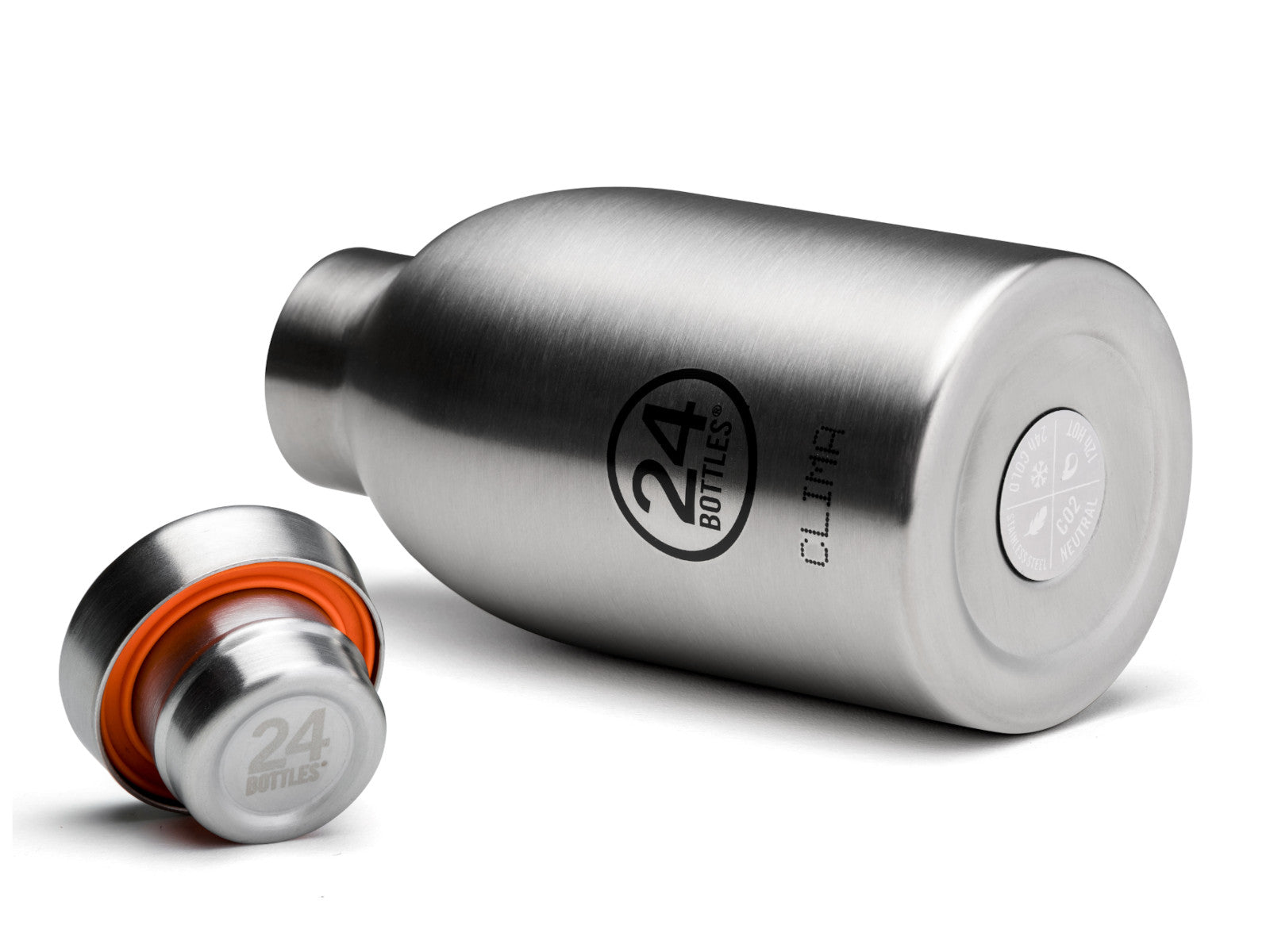 24Bottles Clima Bottle Brushed Steel 330ml Freisteller 3