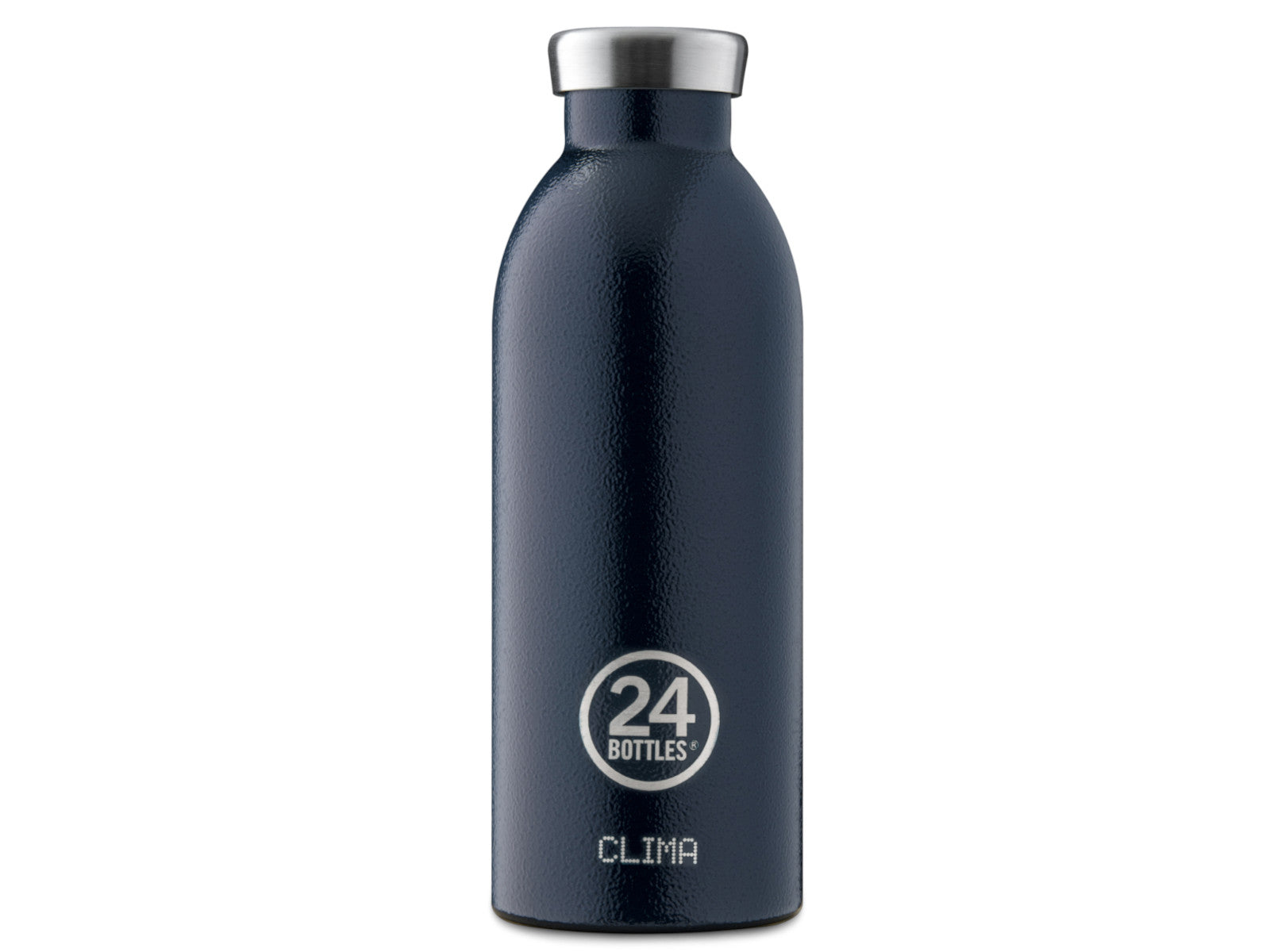 24Bottles Clima Bottle Rustic Deep Blue 500ml Freisteller 1