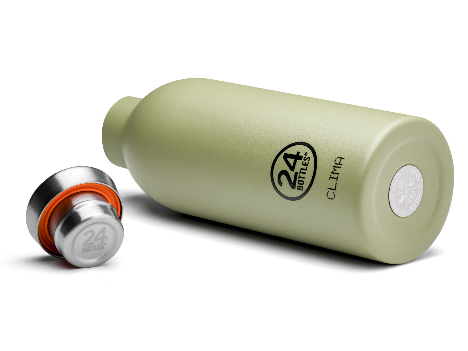 24Bottles Clima Bottle Stone Sage 500ml Freisteller 3