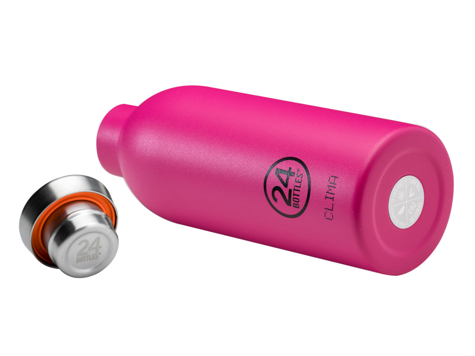 24Bottles Clima Bottle Stone Passion Pink 500ml Freisteller 3