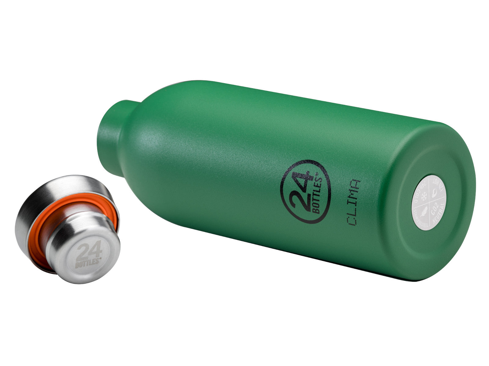 24Bottles Clima Bottle Stone Emerald Green 500ml Freisteller 3